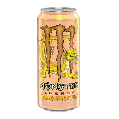 Monster Dragon Ice tea Peach 475ml Brazilie