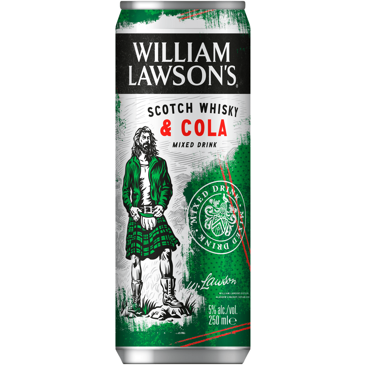William Lawson's Scotch Whisky Cola 250ml