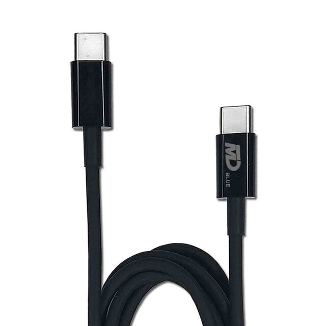 MD Blue USB-C/USB-C Kabel Zwart 1m