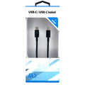 MD Blue USB-C/USB-C Kabel Zwart