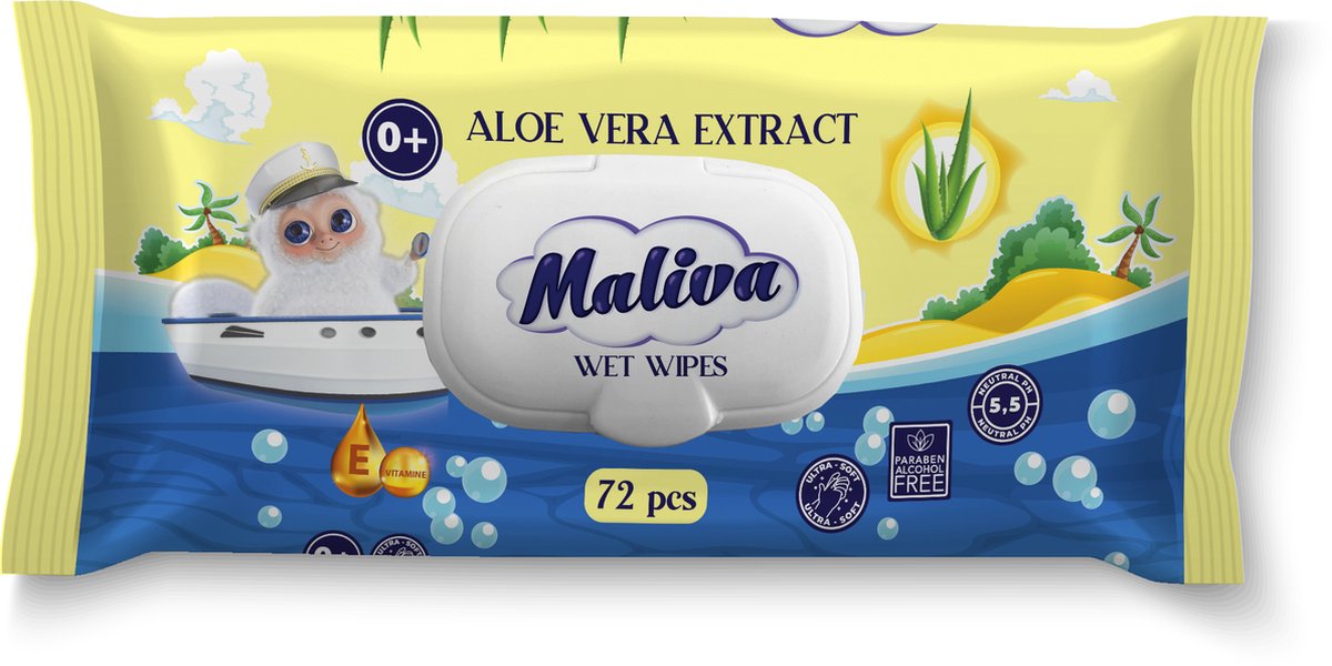 Maliva Baby Doekjes 72 St