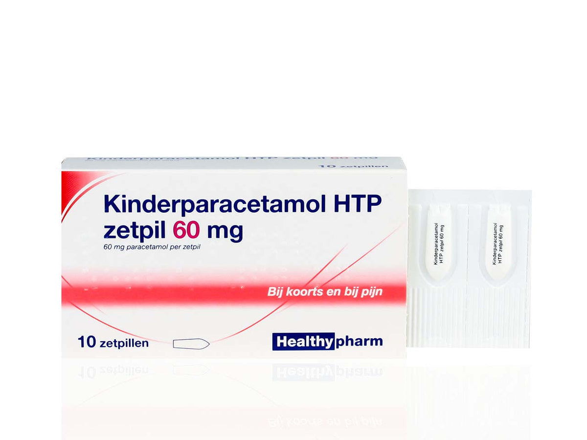 Kinder Paracetamol HTP Zetpil 60mg 10 Zetpillen