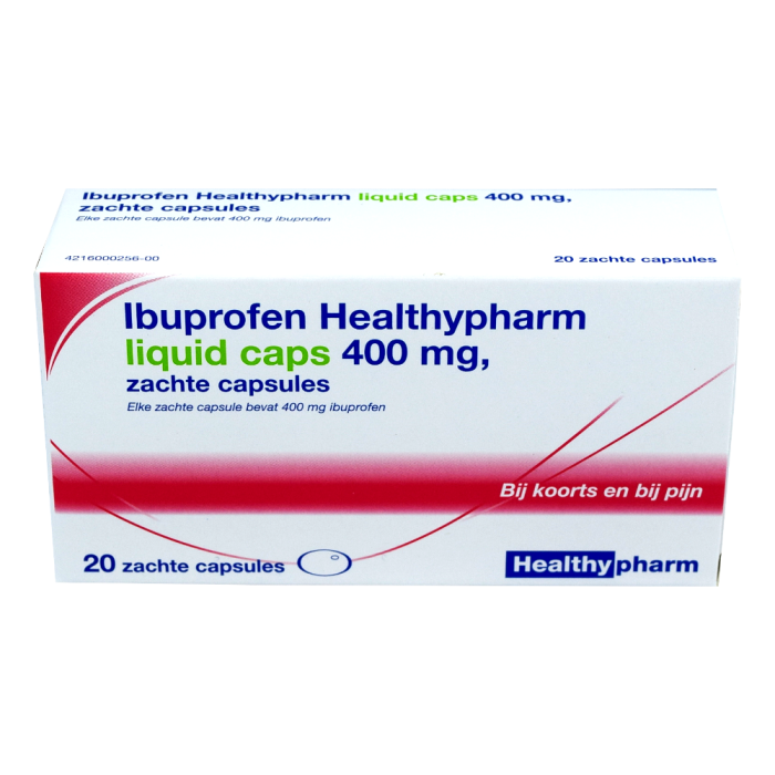 Ibuprofen HTP Liquid Capsules 400mg 20 Zachte Capsules