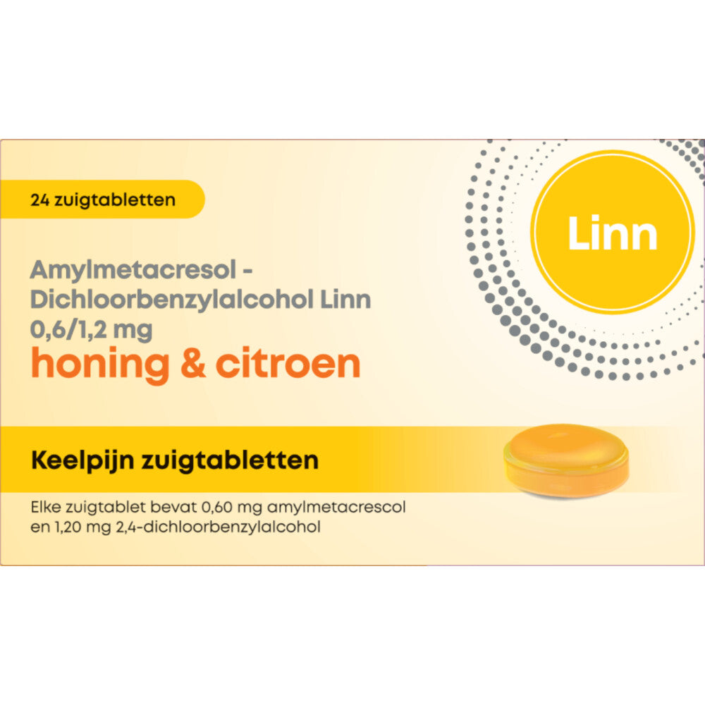 Linn Keeltabletten Honing en Citroen 24 Stuk