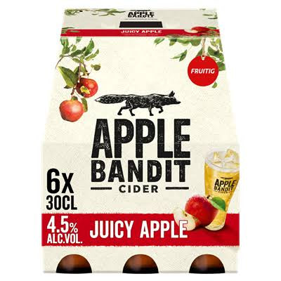 Apple Bandit Cider Juicy Apple Fles 6 x 30 cl