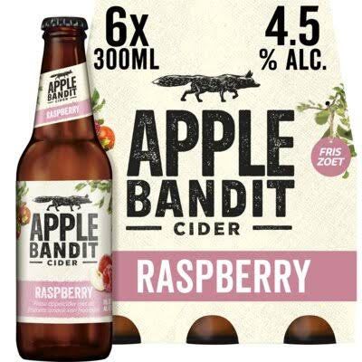 Apple Bandit Cider Raspberry Fles 6 x 30 cl