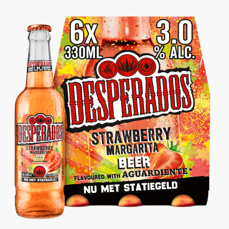 Desperados Strawberry Margarita Bier Flesen 6 x 330 ml
