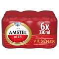 Amstel Bier Traditiegetrouw Pilsener Blikken 6 x 330 ml