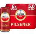 Amstel Bier Traditiegetrouw Pilsener Blikken 6 x 500 ml