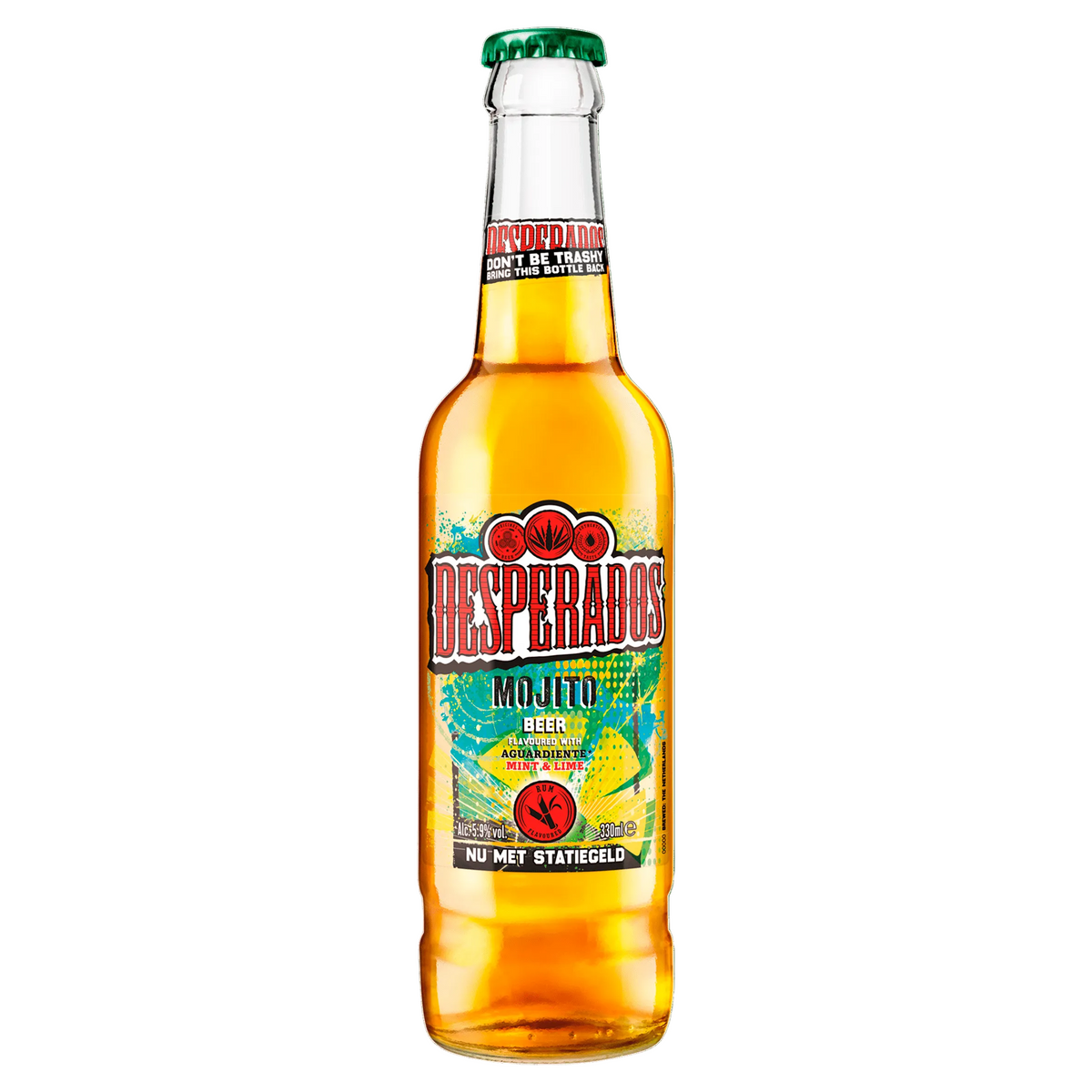 Desperados Mojito Beer Flavoured with Aguardiente Mint and Lime Fles 330 ml