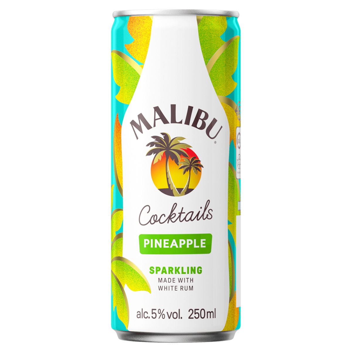 Malibu Pineapple Sparkling Pre-Mixed Drink 250 ml