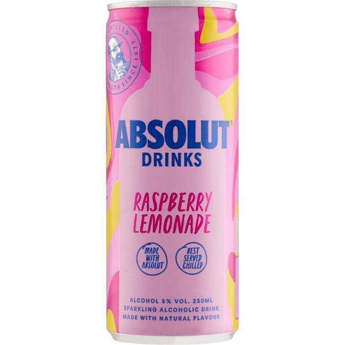 Absolut Vodka Mix RTD Raspberry Lemon 250 ML